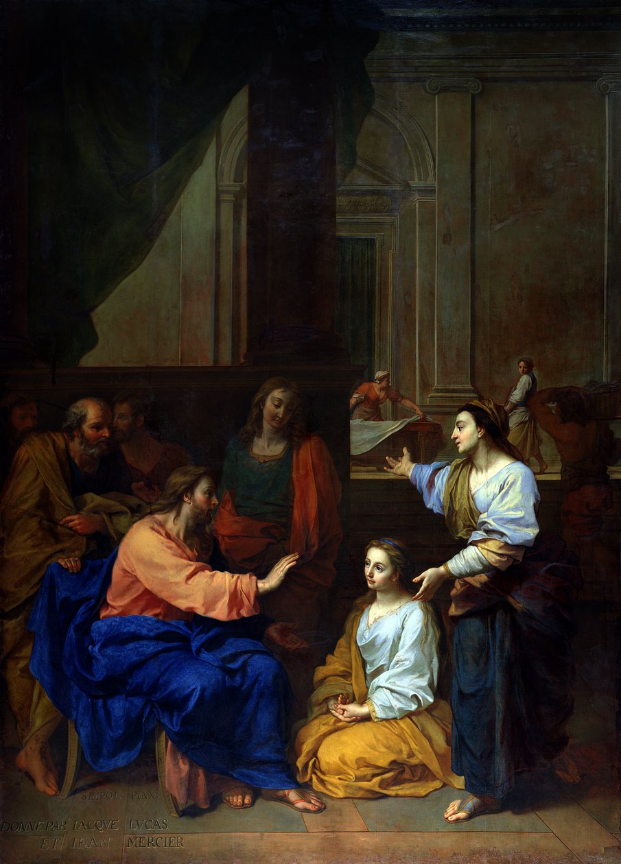 Christ avec Marthe et Marie - Claude II Saint Paul
