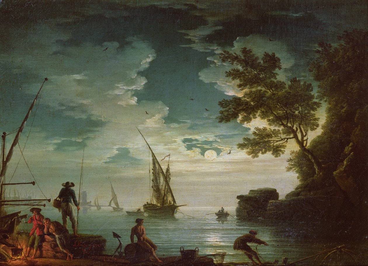 Paysage marin, Clair de lune, 1772 - Claude Joseph Vernet