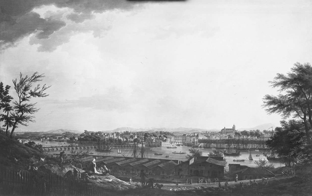 Vue de Bayonne depuis la citadelle, 1761 - Claude Joseph Vernet