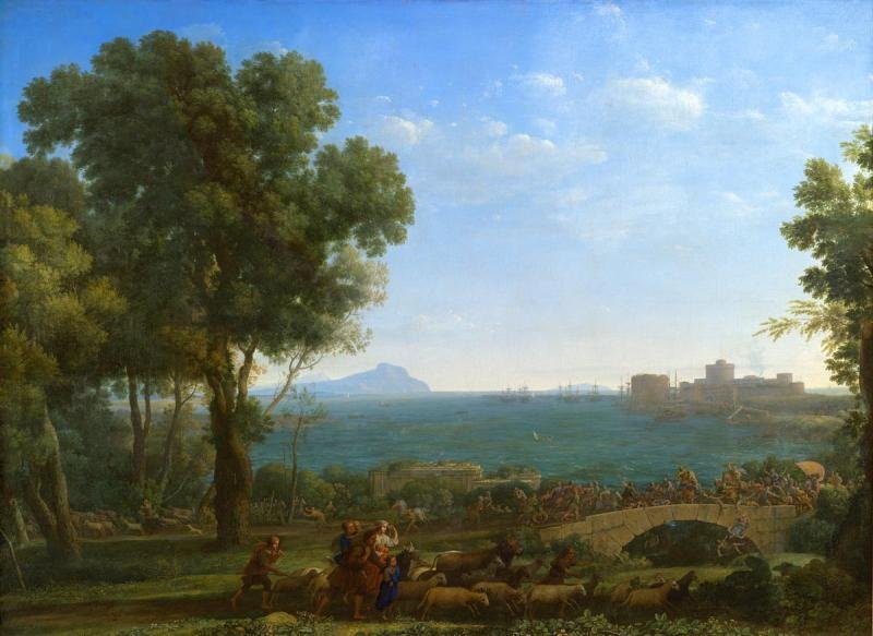 Bataille sur le pont - Claude Lorrain