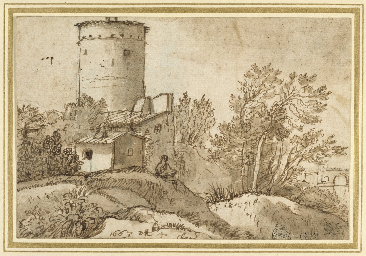 Bâtiments de ferme près du Tibre, 1663 - Claude Lorrain