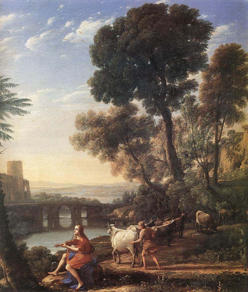 Paysage avec Apollon gardant les troupeaux d