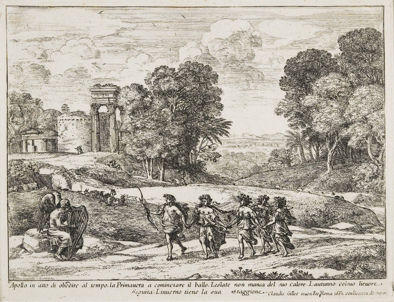 Le Temps, Apollon et les Saisons, 1662 - Claude Lorrain