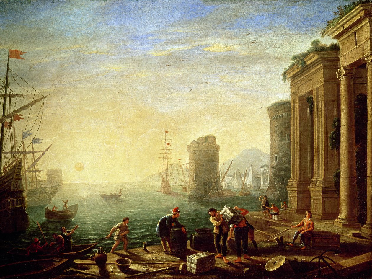 Matin au port, 1640 - Claude Lorrain