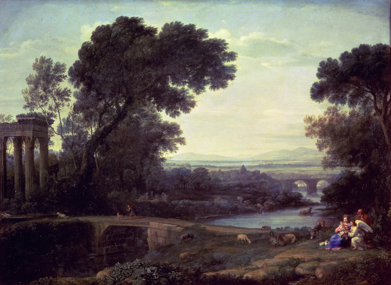 Midi ou Paysage avec le Repos pendant la fuite en Égypte, 1661 - Claude Lorrain