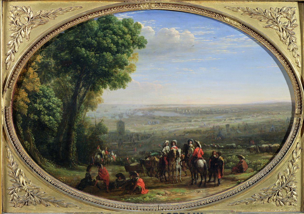 Le siège de La Rochelle par Louis XIII (1601-43) octobre 1628, c.1631 - Claude Lorrain