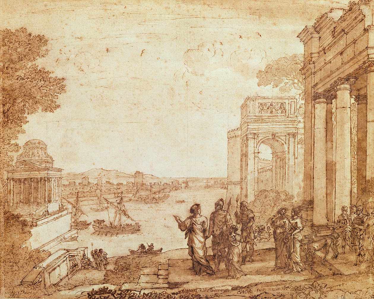 Vue de Carthage avec Didon et Énée - Claude Lorrain