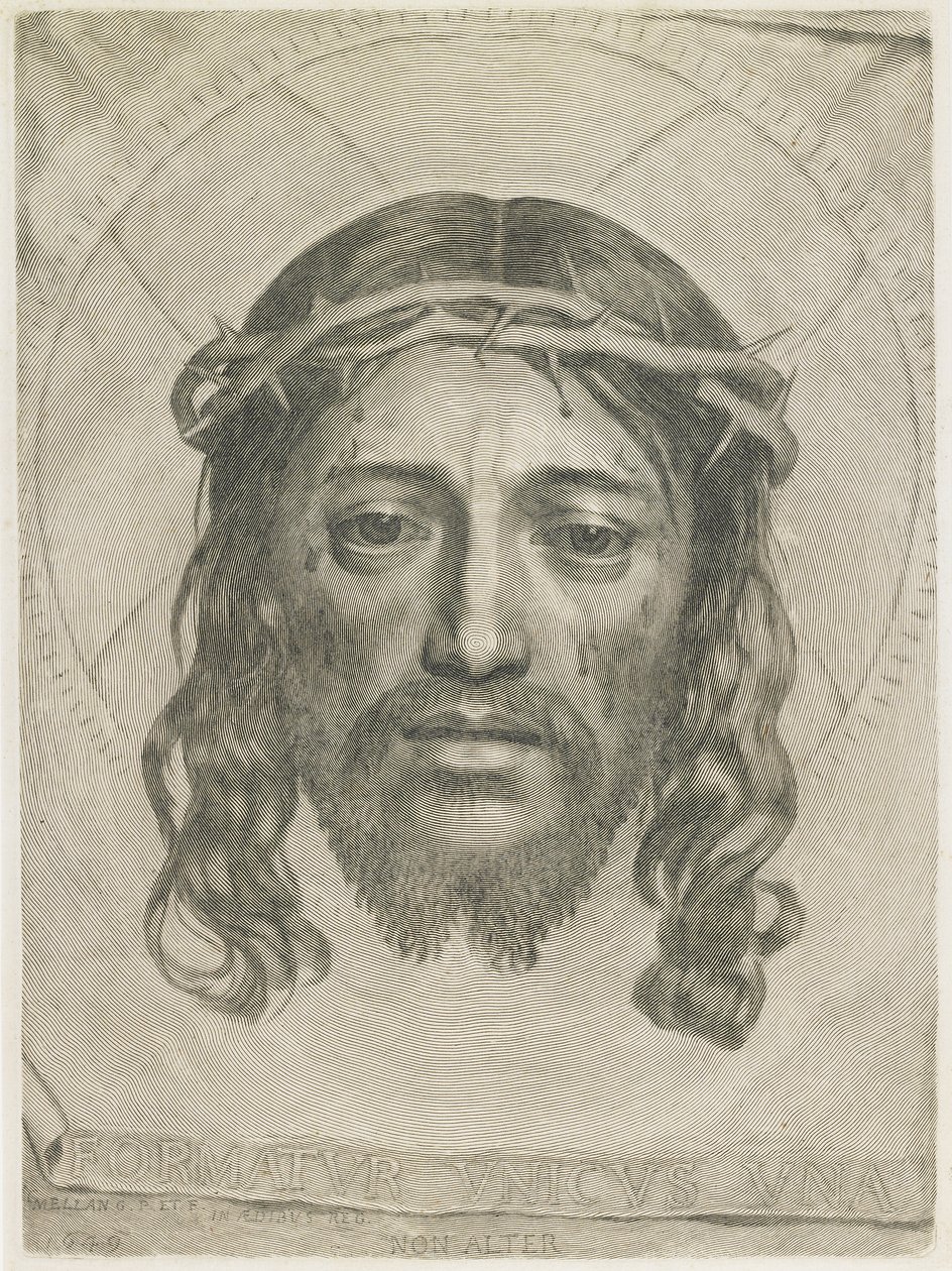 Le Suaire de Sainte Véronique, 1649 - Claude Mellan