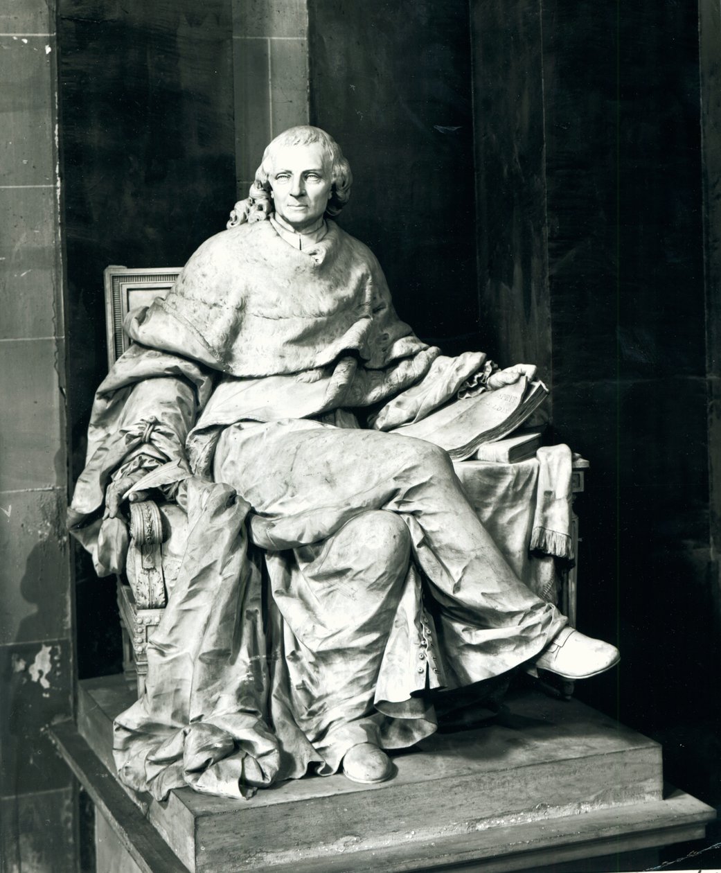 Charles de Secondat (1689-1755) Baron de Montesquieu, 1779 (marbre) - Claude Michel Clodion