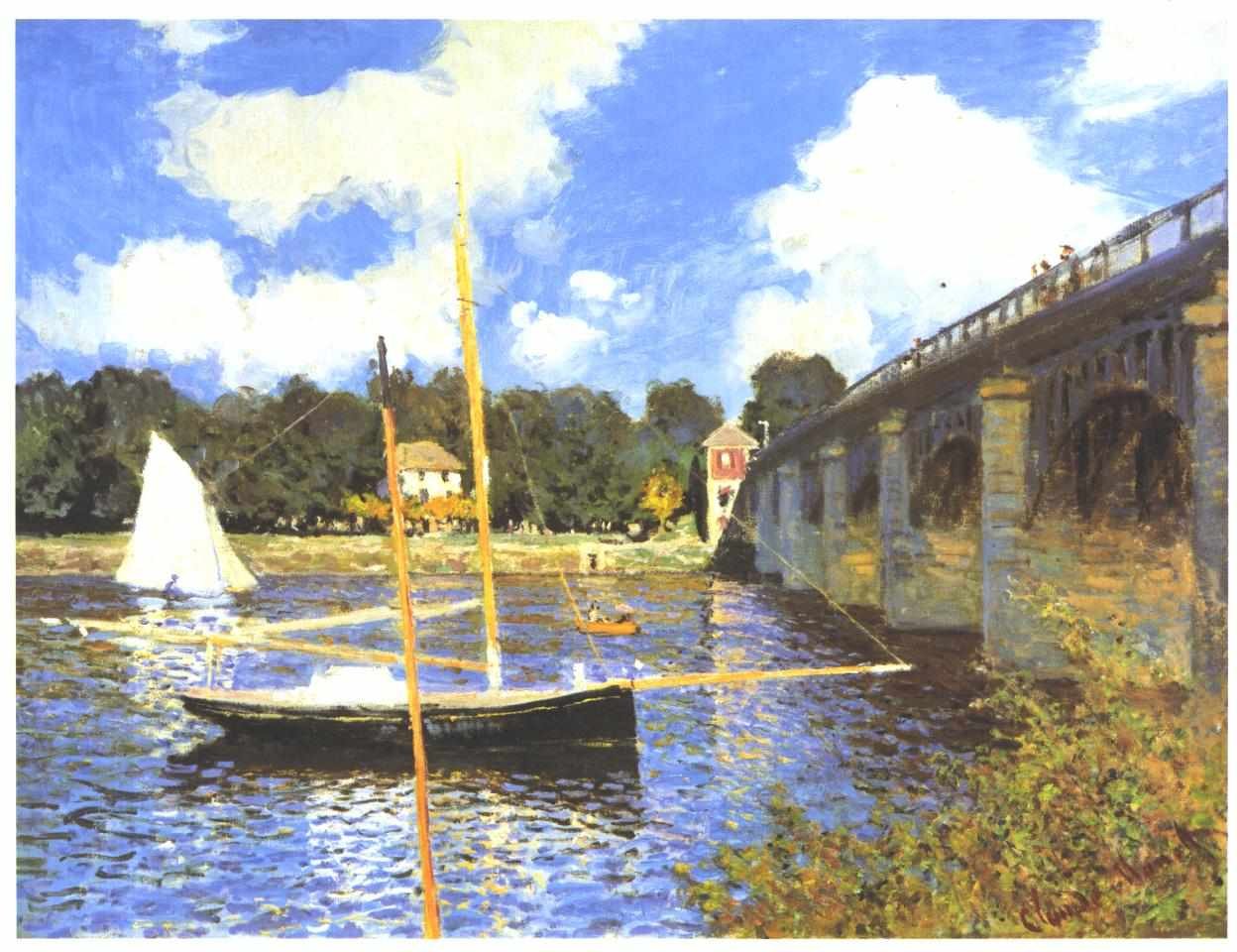 Le Pont routier, Argenteuil - Claude Monet