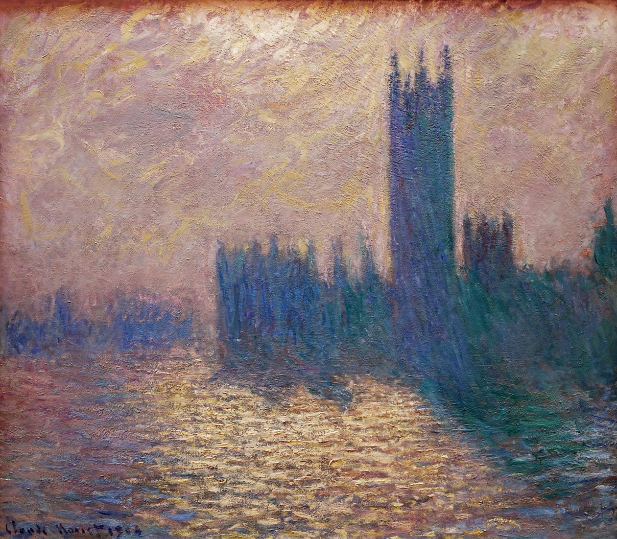 Le Parlement de Londres - Claude Monet