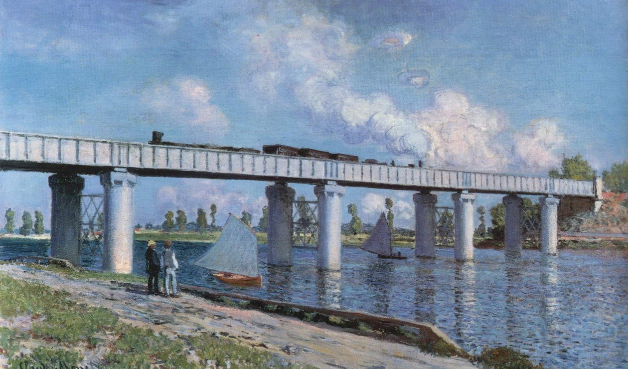 Le Pont ferroviaire à Argenteuil - Claude Monet