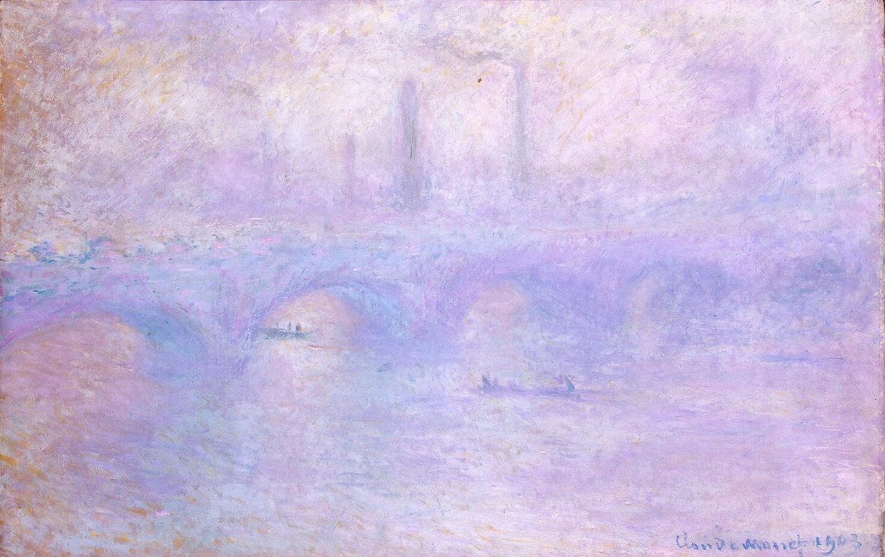 Pont de Waterloo. Effet de brouillard - Claude Monet
