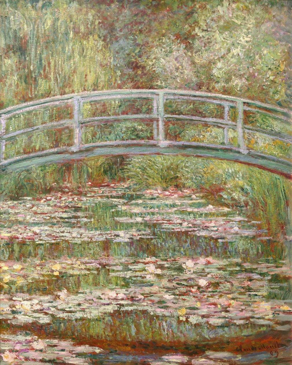 Pont sur un étang de nénuphars - Claude Monet