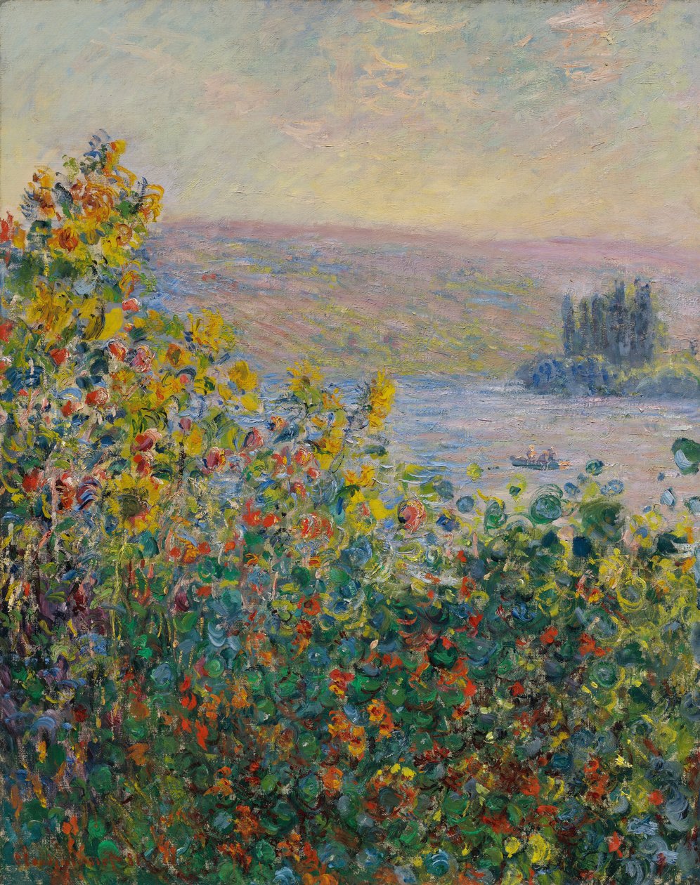 Massifs de fleurs à Vétheuil - Claude Monet