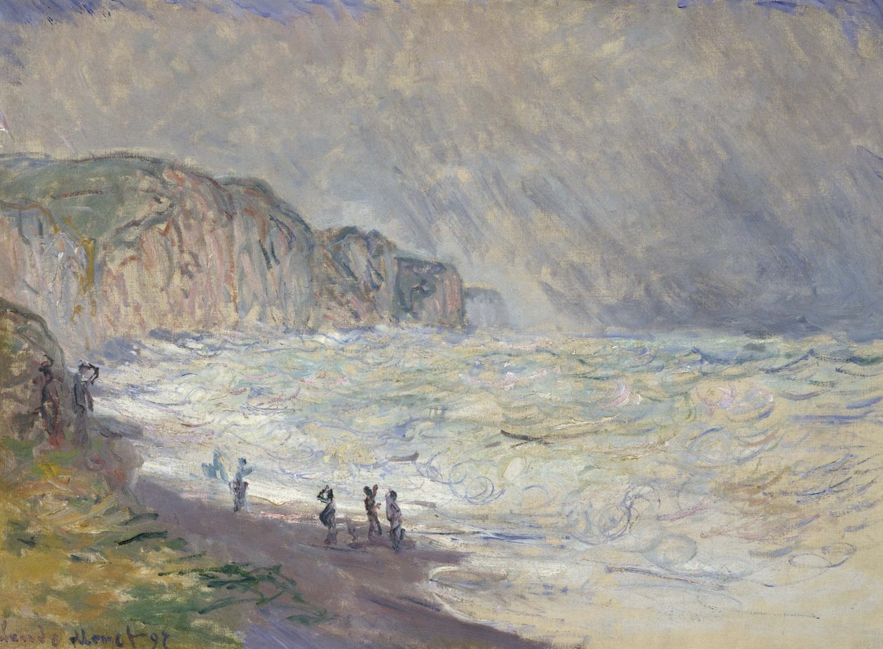 Mer agitée à Pourville - Claude Monet