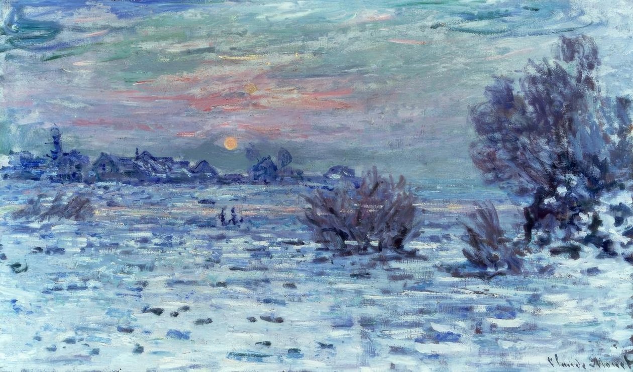 Hiver sur la Seine, Lavacourt - Claude Monet