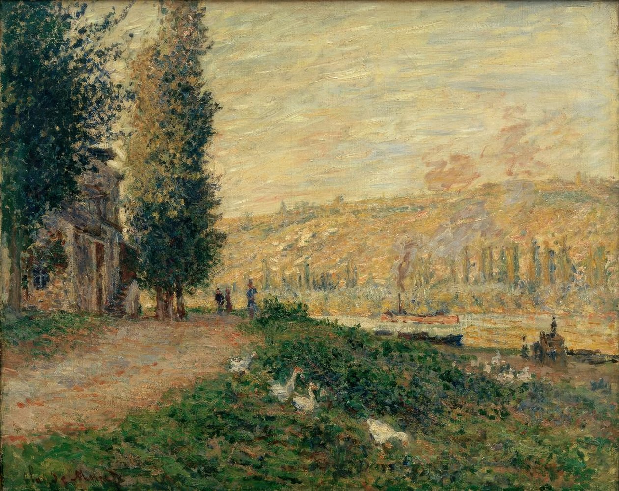 La Berge à Lavacourt - Claude Monet