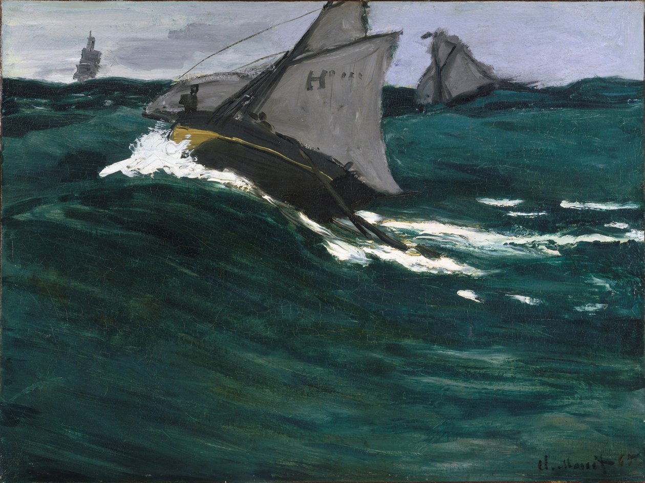 La Vague Verte - Claude Monet
