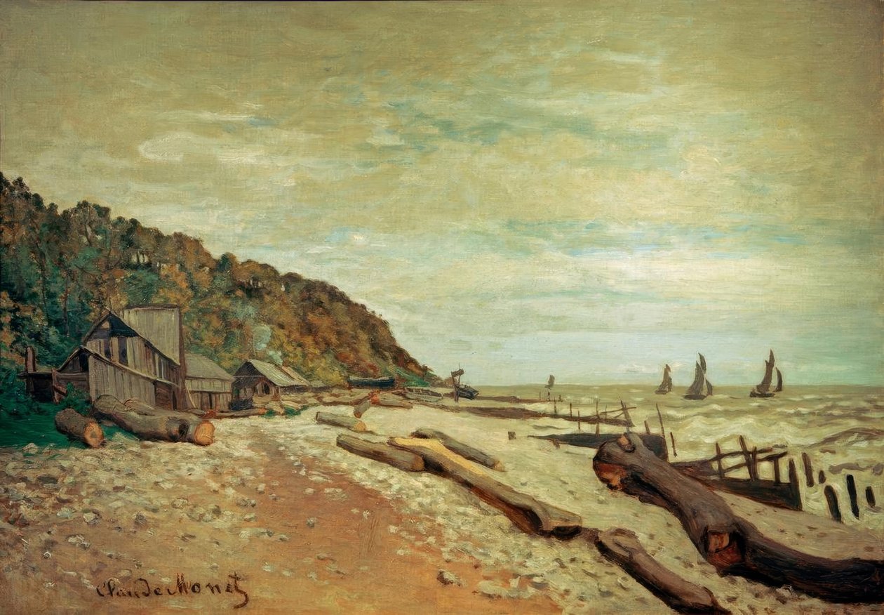 Le chantier de petits navires, près de Honfleur - Claude Monet