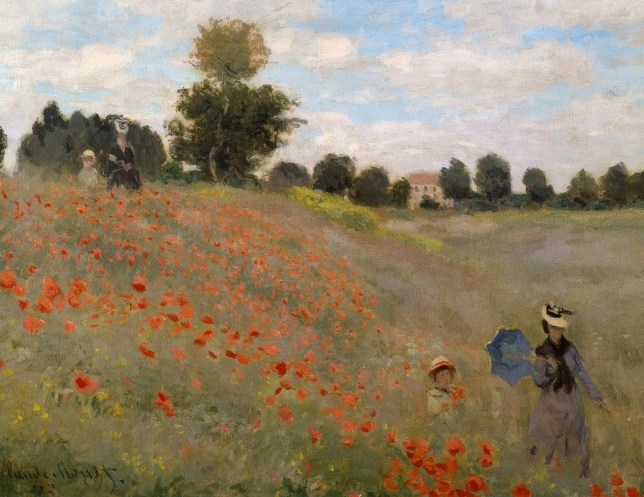 Les Coquelicots à Argenteuil - Claude Monet