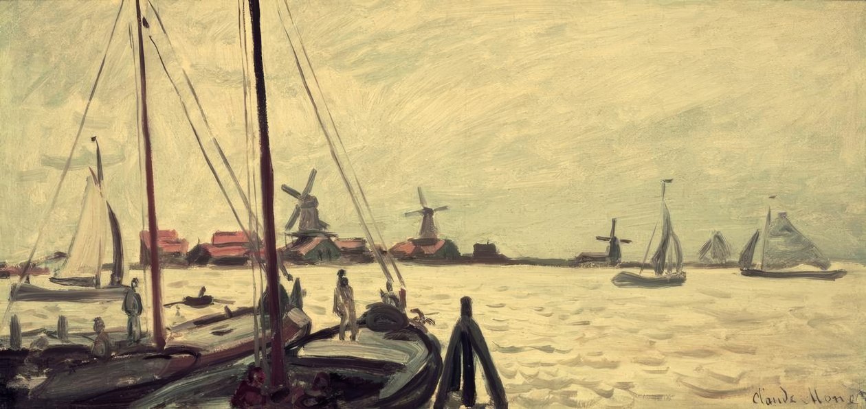Les bords de la Zaan - Claude Monet