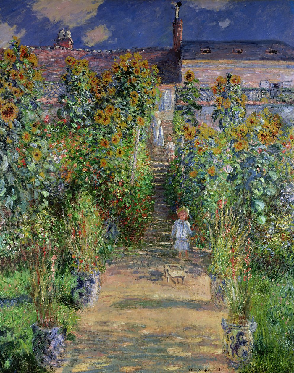 Le jardin de Monet à Vétheuil (1880) - Claude Monet