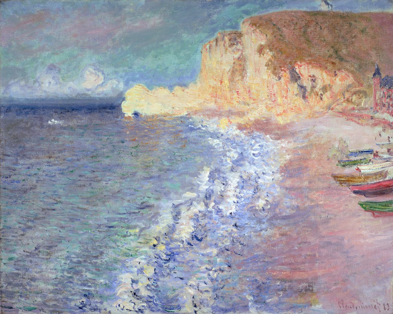 Matin à Étretat, 1883 - Claude Monet