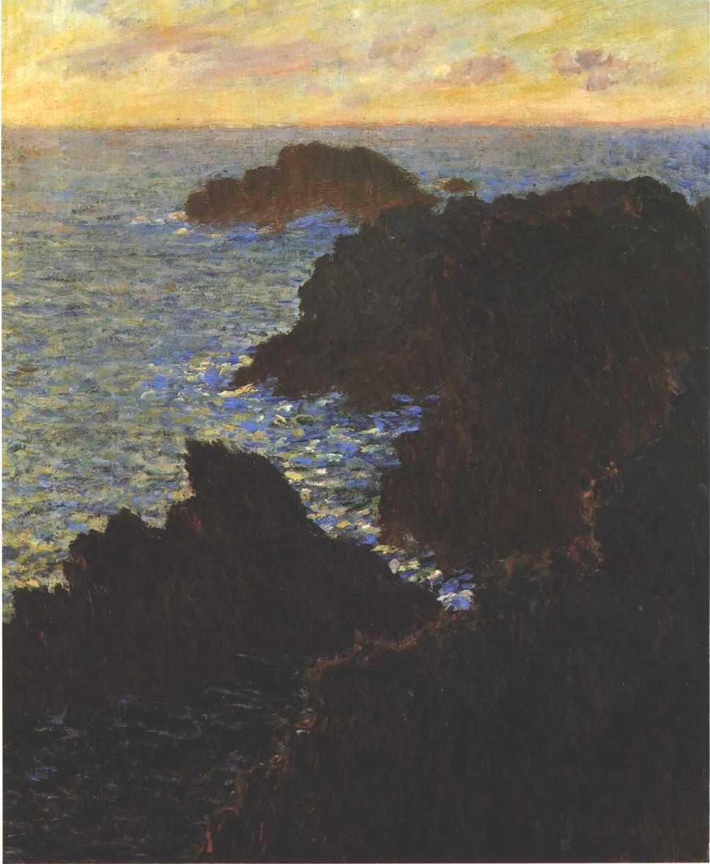 Rochers à Belle-Île, Port-Domois - Claude Monet