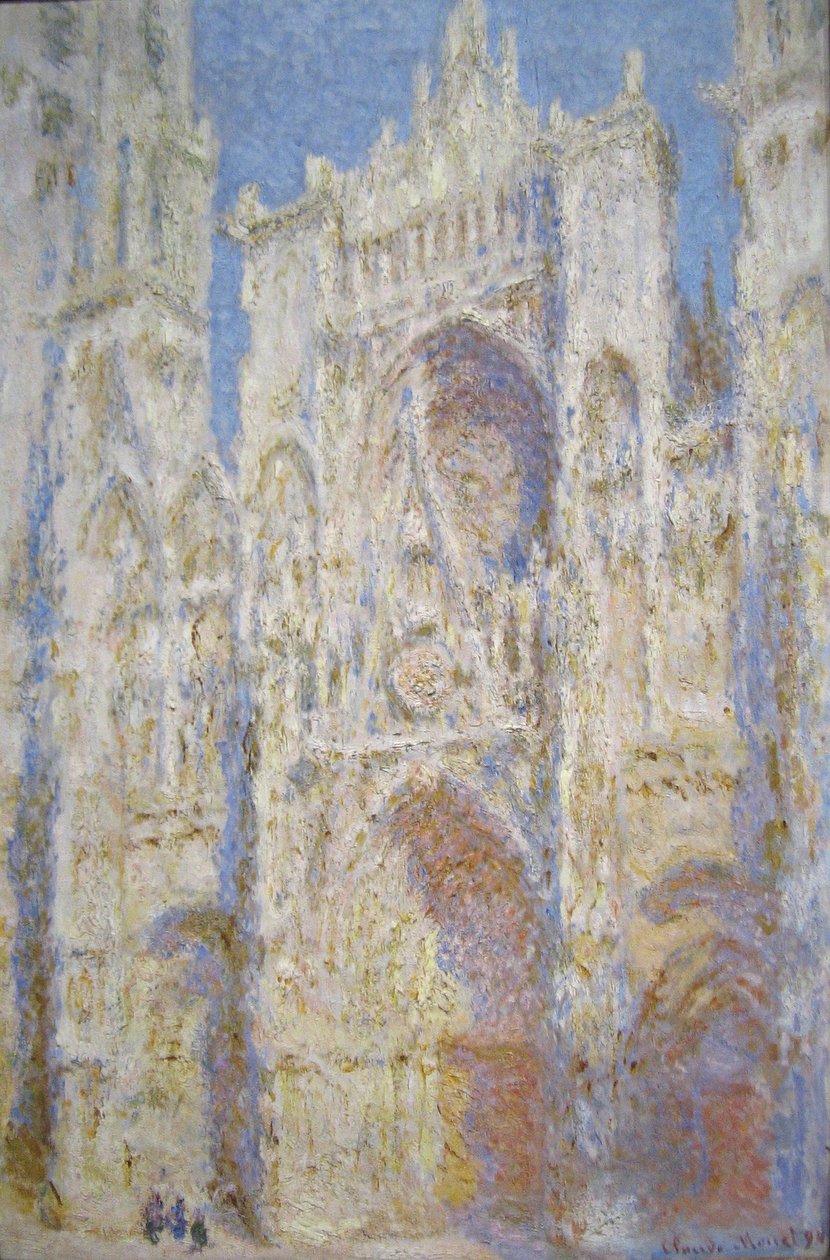 Cathédrale de Rouen, façade ouest, lumière du soleil - Claude Monet