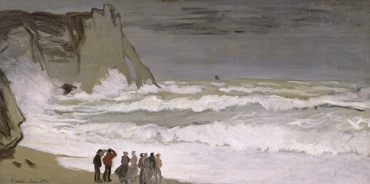 Mer agitée à Étretat, 1868-69 - Claude Monet