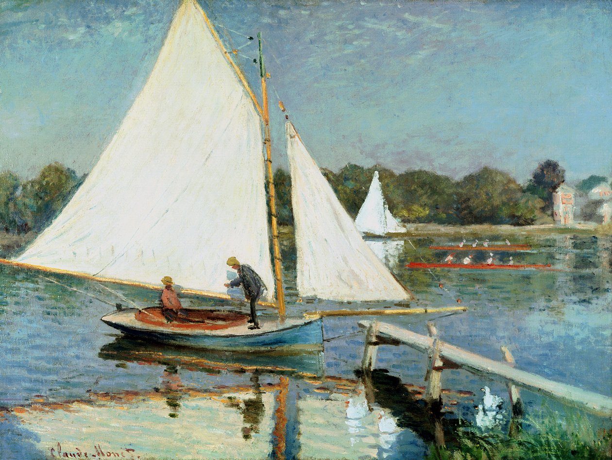 Voile à Argenteuil, c.1874 - Claude Monet