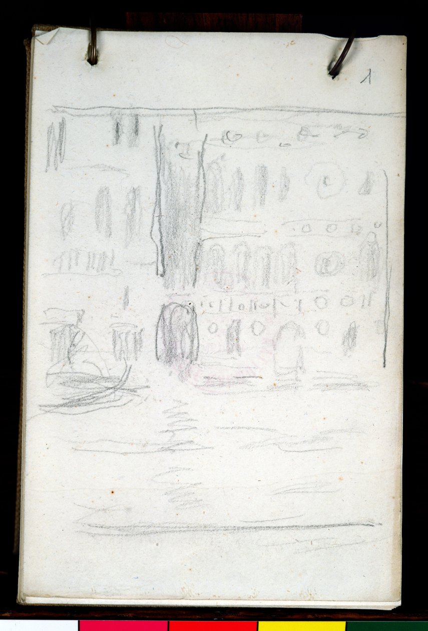 Esquisse du Palazzo Dario - Claude Monet