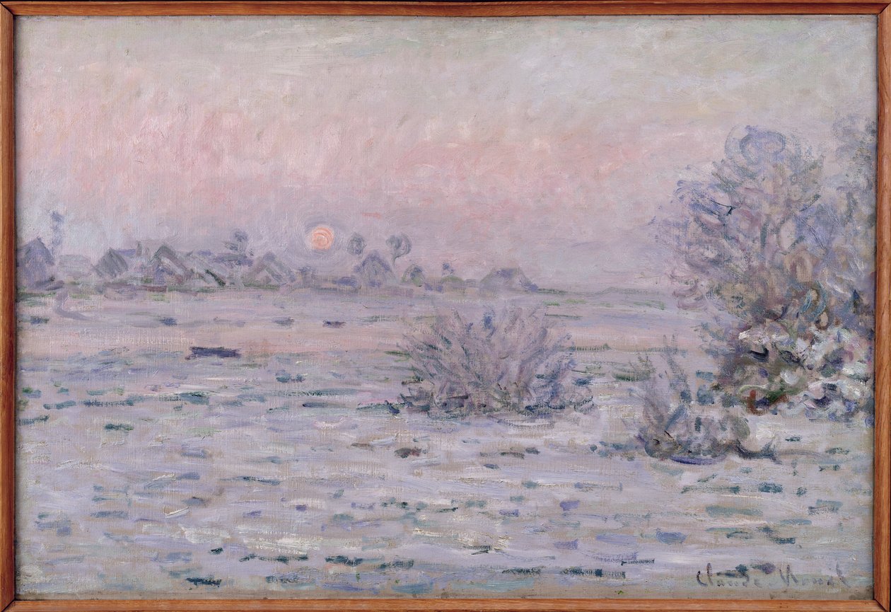 Paysage enneigé au crépuscule, 1879-80 - Claude Monet
