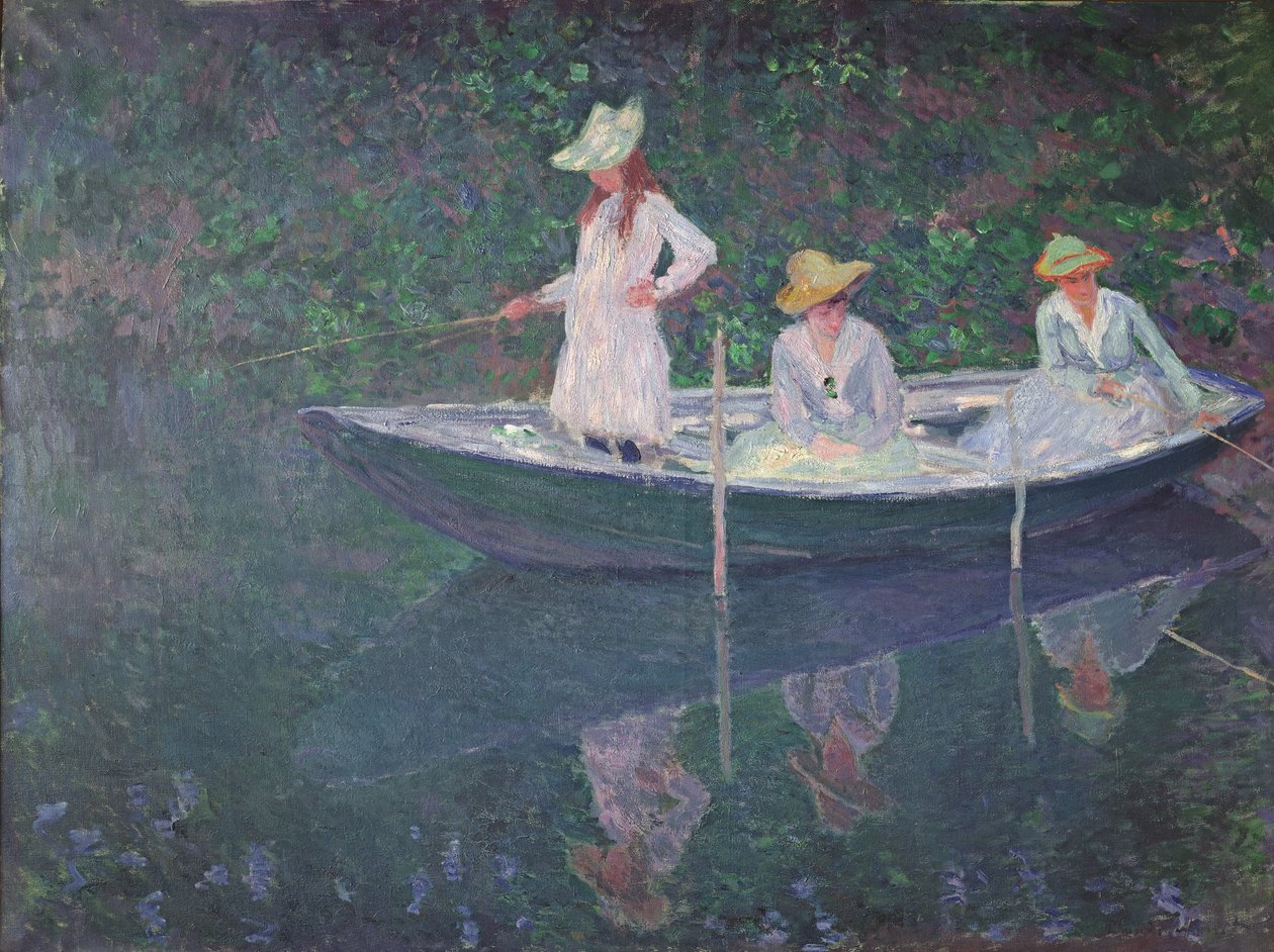 Le bateau à Giverny, vers 1887 - Claude Monet