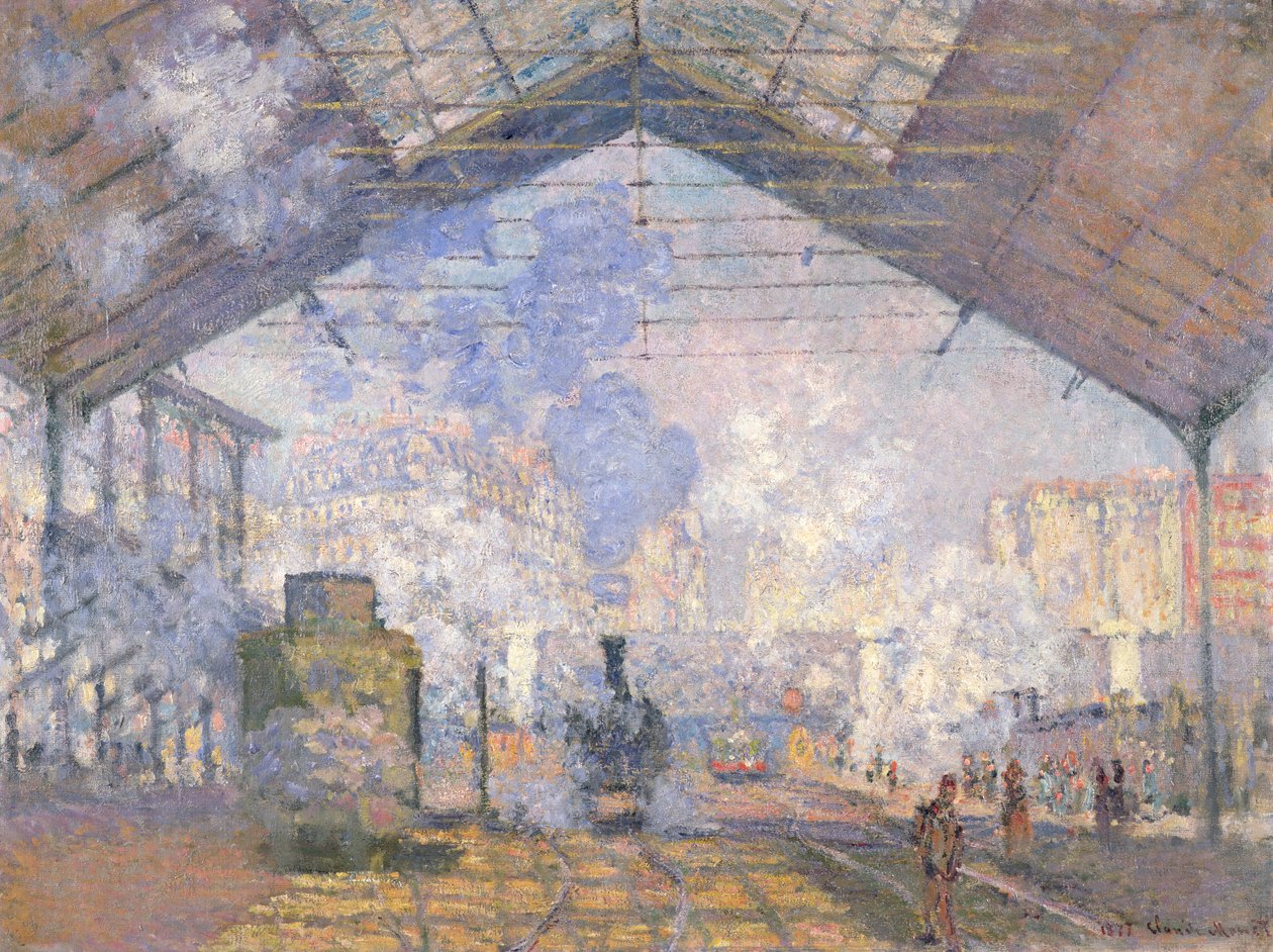 La Gare Saint-Lazare, 1877 - Claude Monet