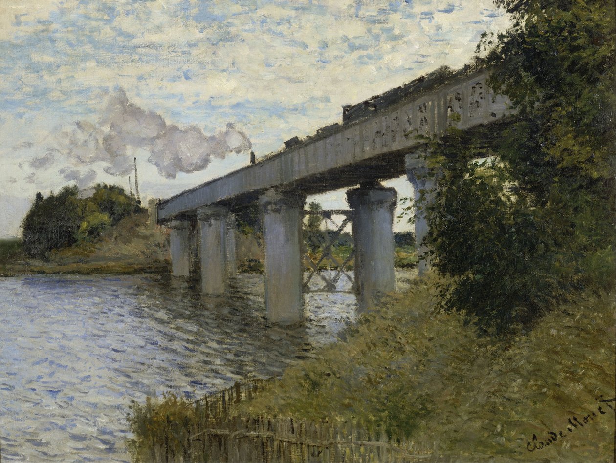 Le pont du chemin de fer à Argenteuil - Claude Monet