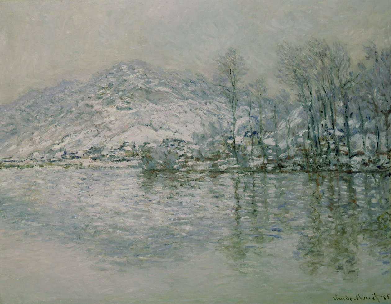 La Seine à Port Villez en hiver, 1885 - Claude Monet