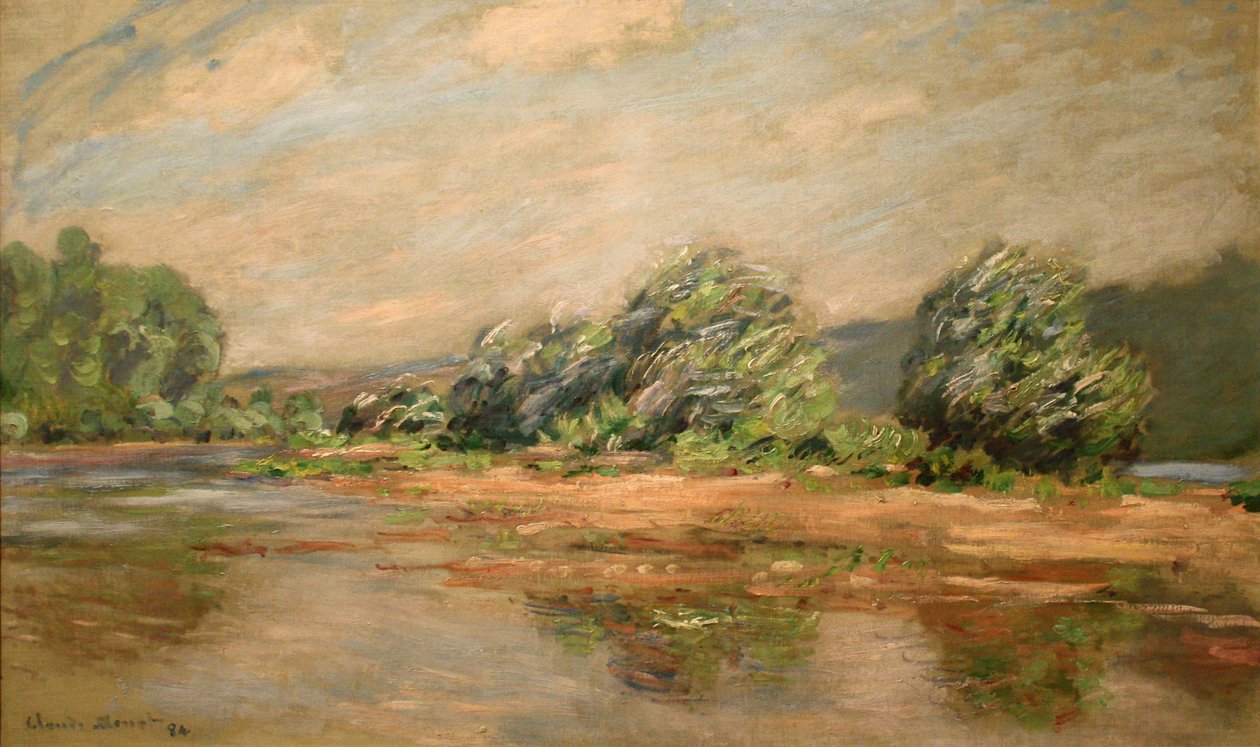 La Seine à Port-Villez (Un Coup de Vent) - Claude Monet
