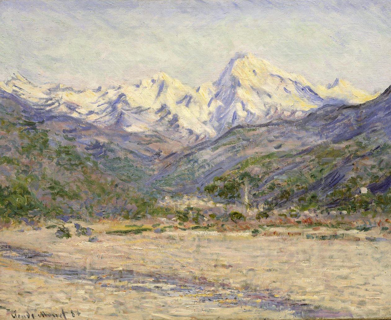 La Vallée de la Nervia - Claude Monet