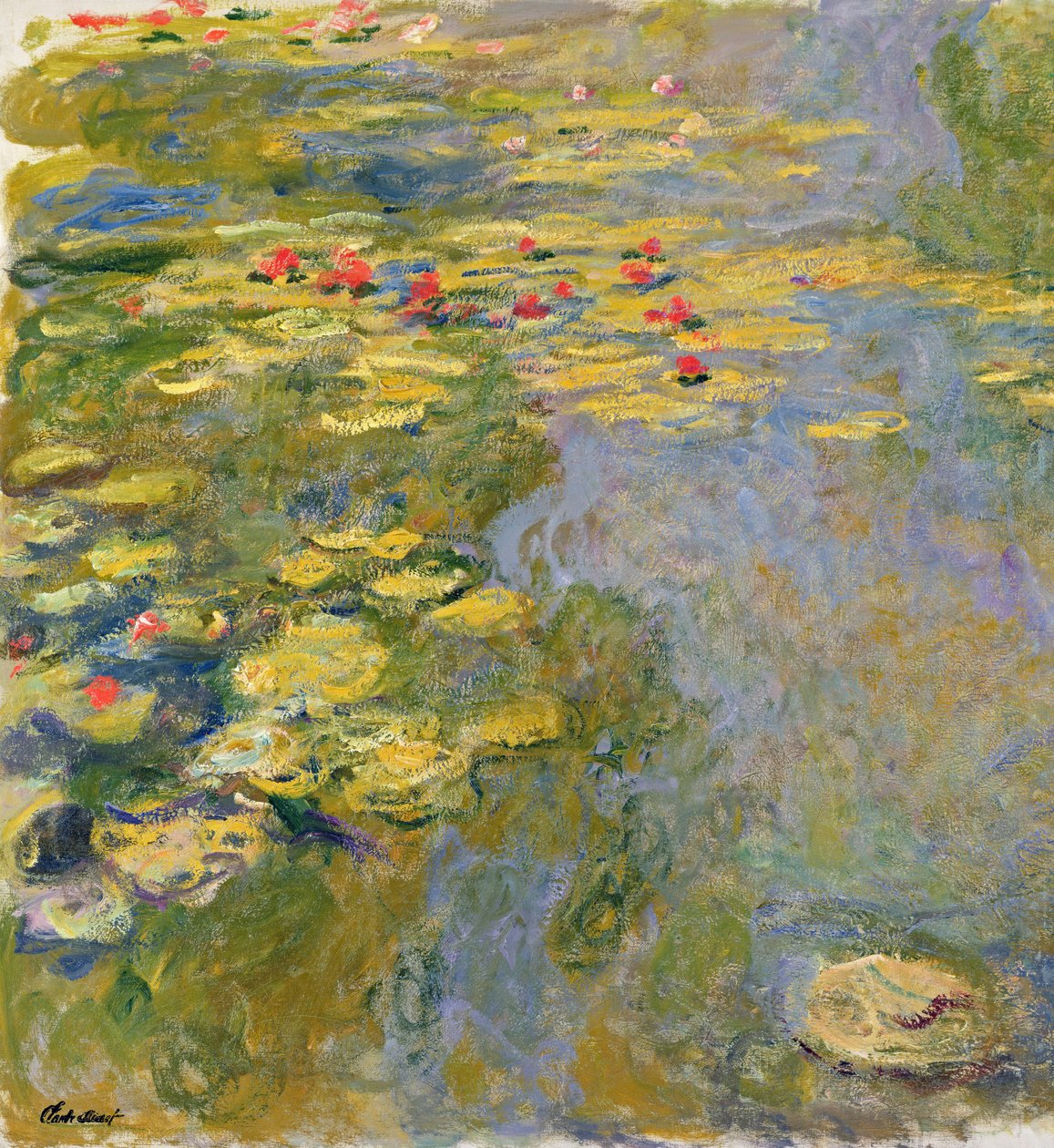 Le bassin aux nénuphars, 1917-19 (détail) - Claude Monet
