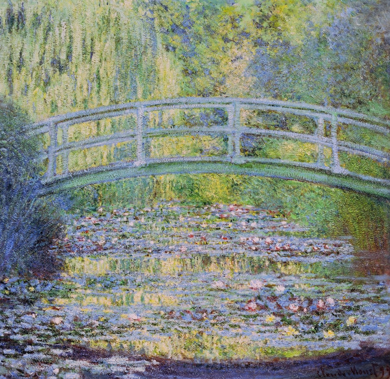 Le Bassin aux Nymphéas avec le Pont Japonais - Claude Monet