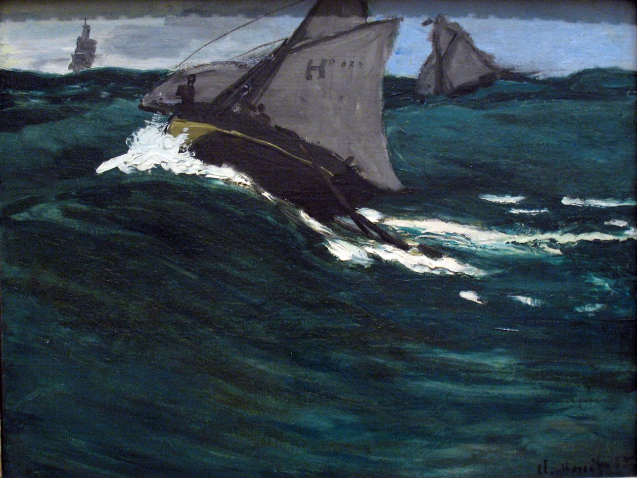 La Vague Verte - Claude Monet