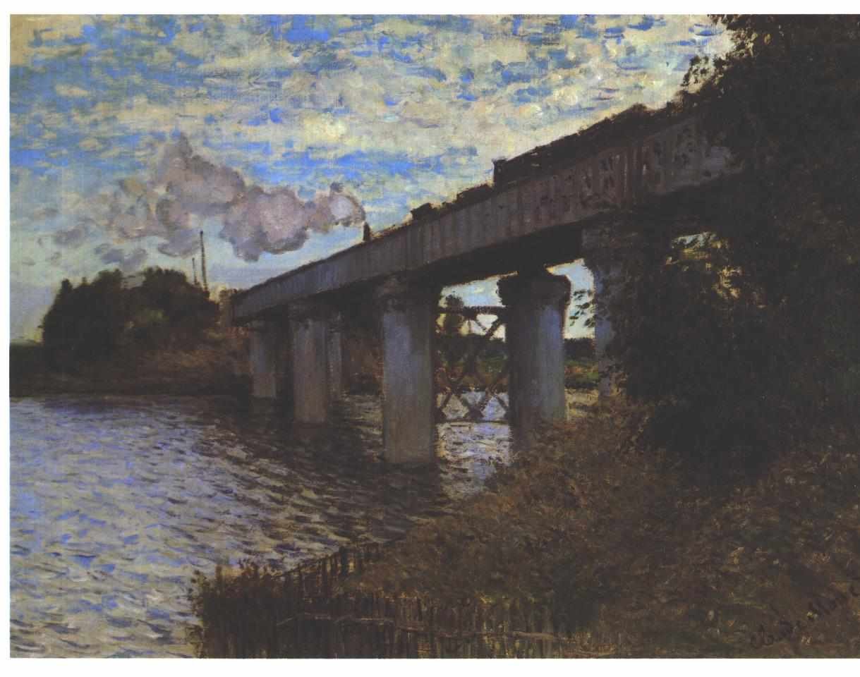 Le pont ferroviaire à Argenteuil - Claude Monet