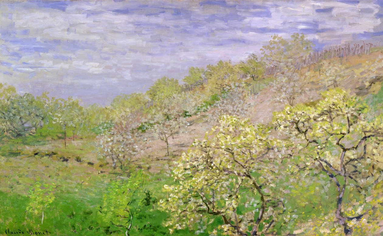 Arbres en fleurs - Claude Monet