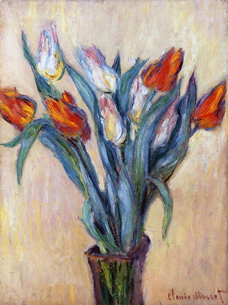 Tulipes, 1885 - Claude Monet
