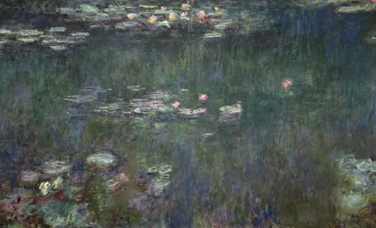 Nénuphars : Réflexions Vertes, 1914-18 (section centrale) - Claude Monet