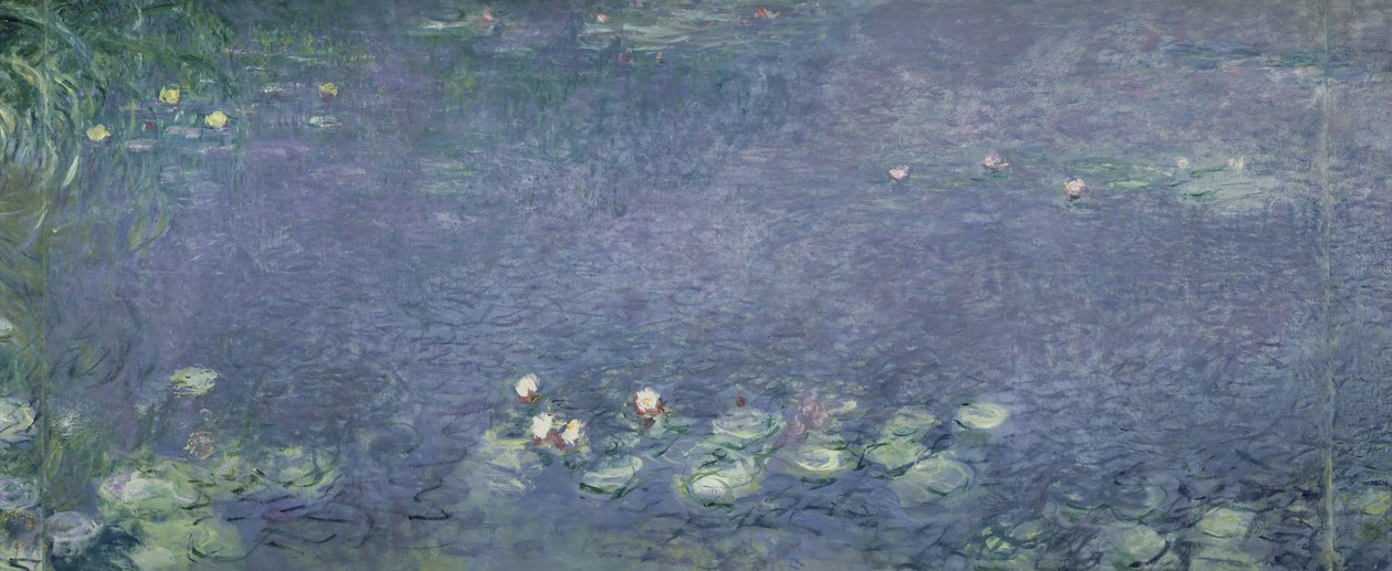 Nymphéas : Matin, 1914-18 (section centre gauche) - Claude Monet