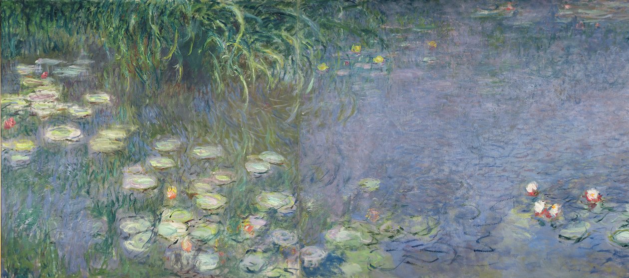 Nénuphars : Matin, 1914-18 (section gauche) - Claude Monet