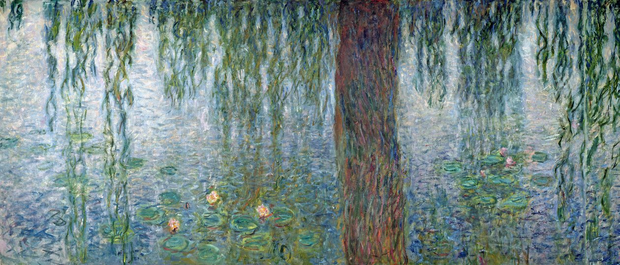 Nénuphars : Matin avec saules pleureurs (détail), 1915-26 - Claude Monet